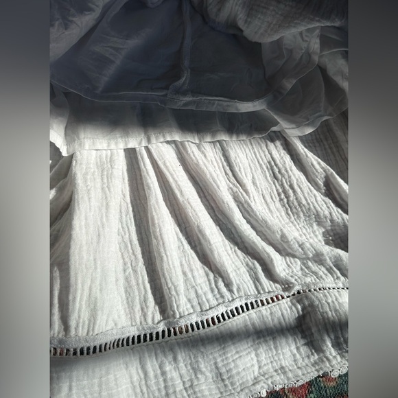 Chico’s white cotton gauze shift dress lined size 3 L - Picture 8 of 10